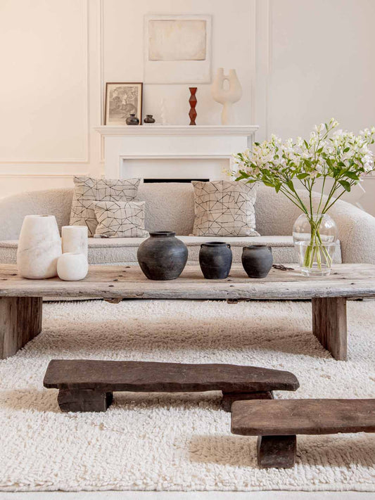 long gurage stool table tisch hocker