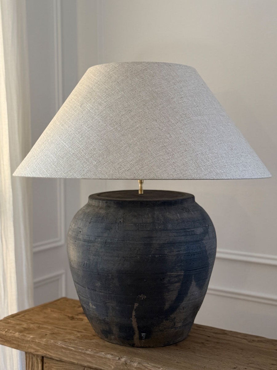 antique pot table lamp rustic