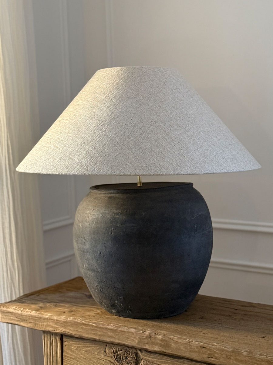 antique pot table lamp rustic