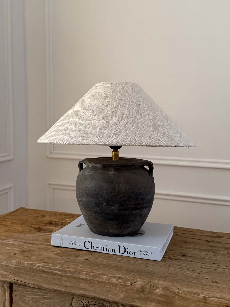 antique pot table lamp rustic