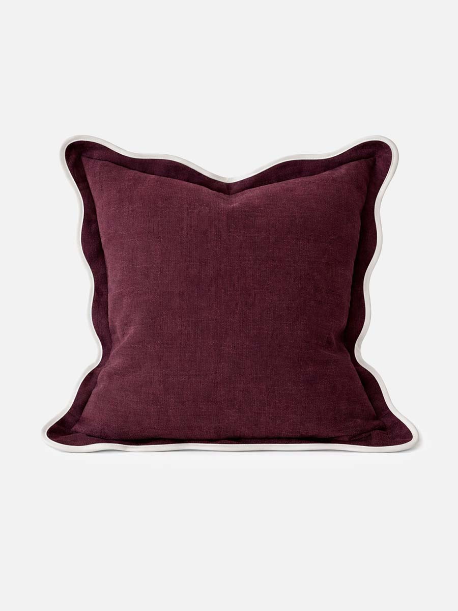 Kissen Louise Pflaume 45 x 45 – Katie Fischer