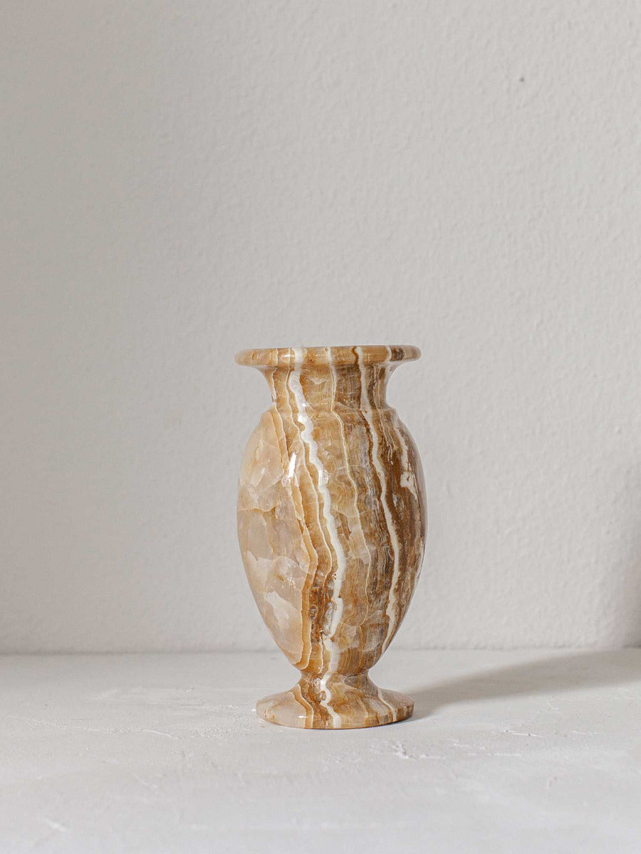 Antike mid-century Onyxvase