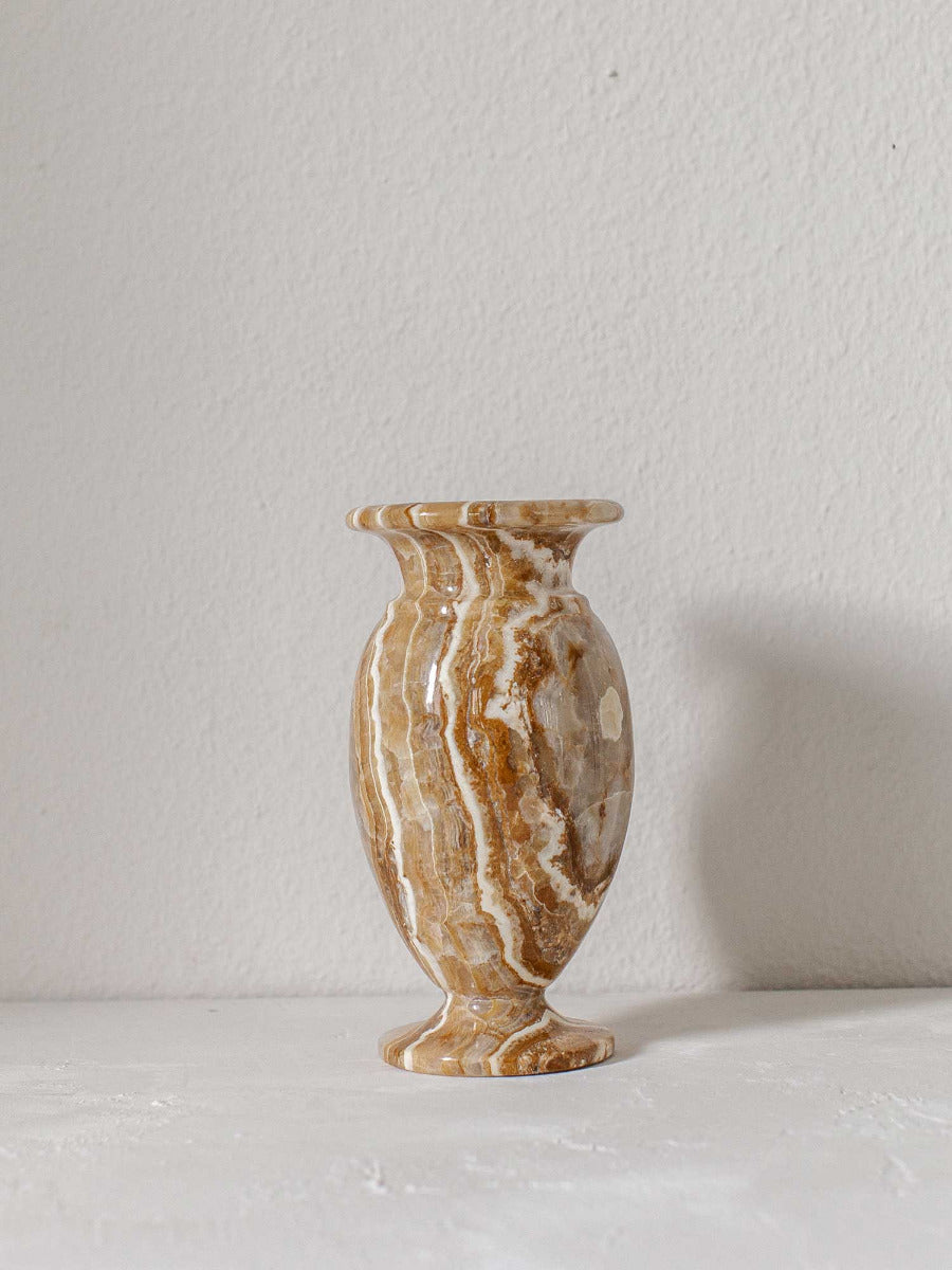 Antike mid-century Onyxvase