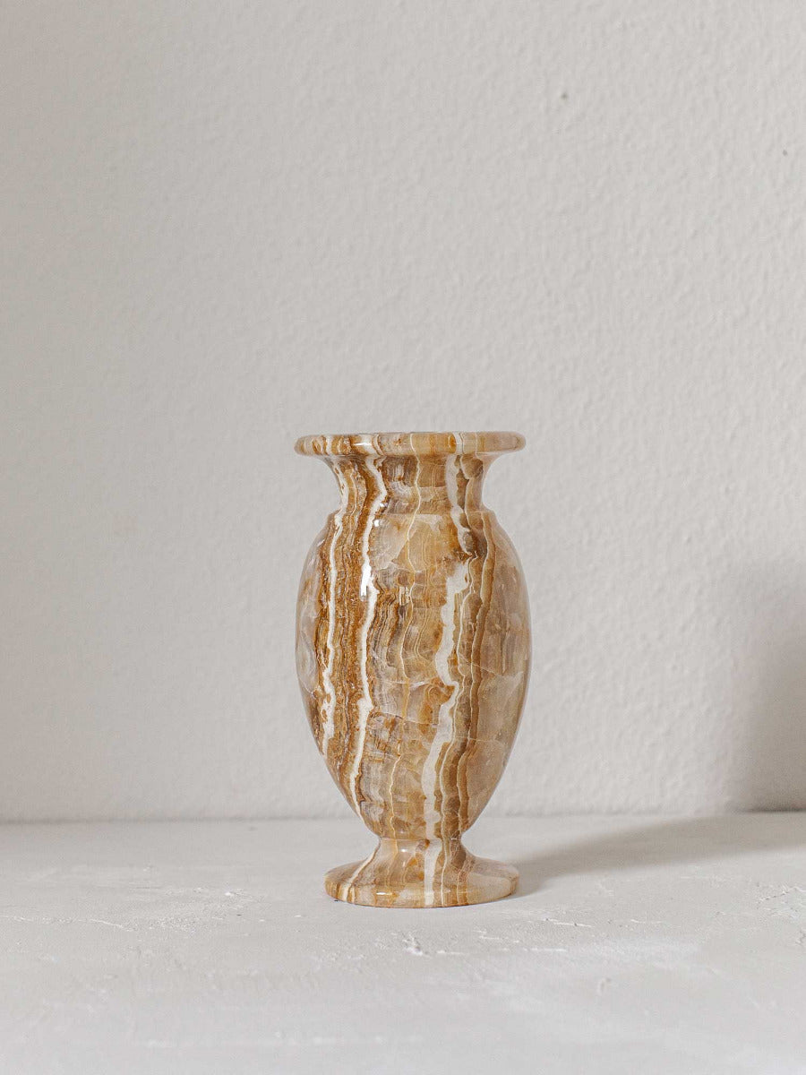 Antike mid-century Onyxvase