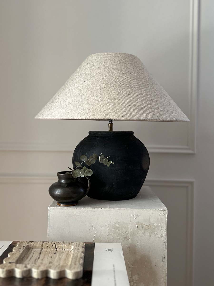 Antique Pot Table Lamp rustikale Lampe
