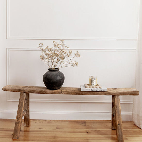 Rustikale Holzbank vintage Ulmenholz, rustic bench elmood
