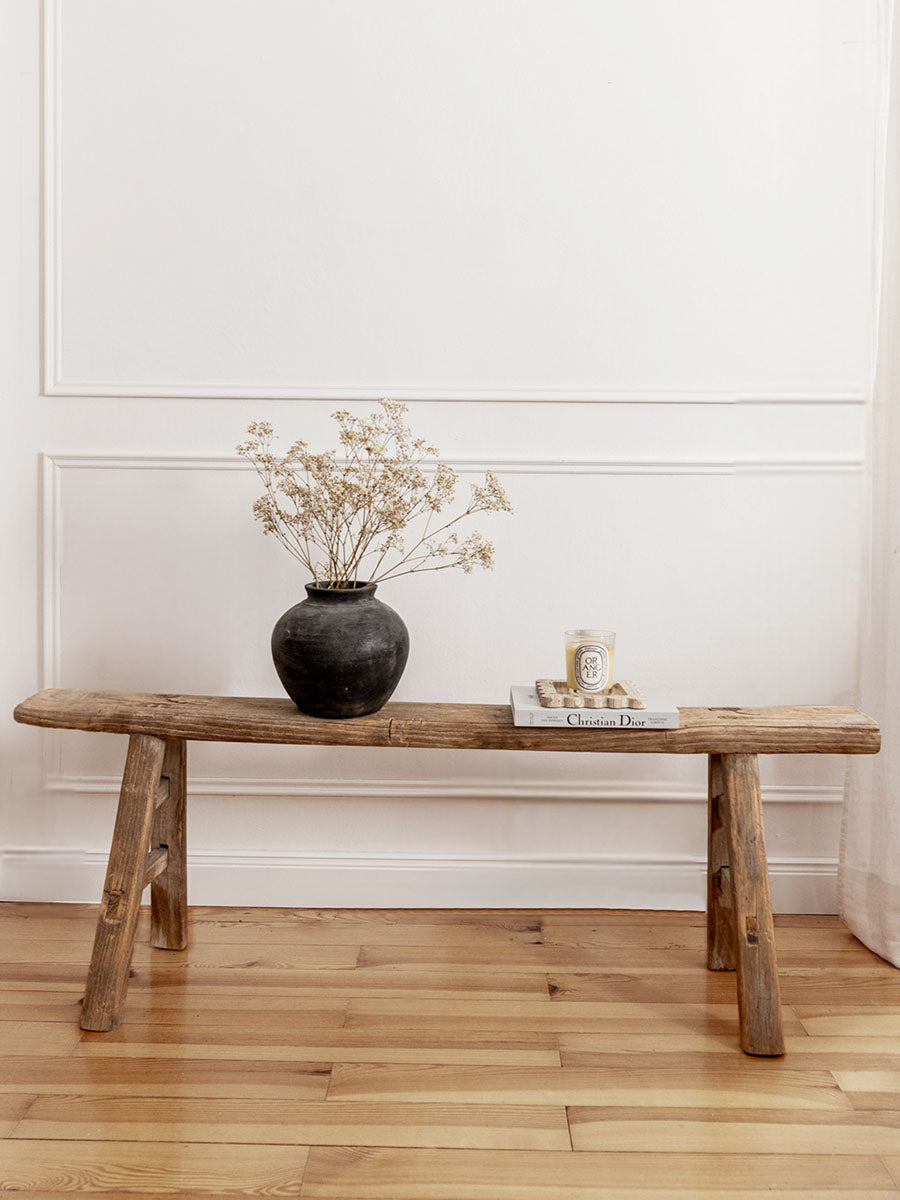 Rustikale Holzbank vintage Ulmenholz, rustic bench elmood