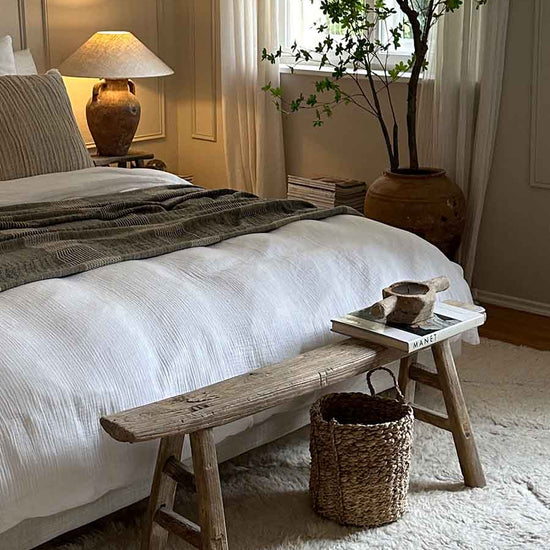 Rustikale Holzbank vintage Ulmenholz, rustic bench elmood