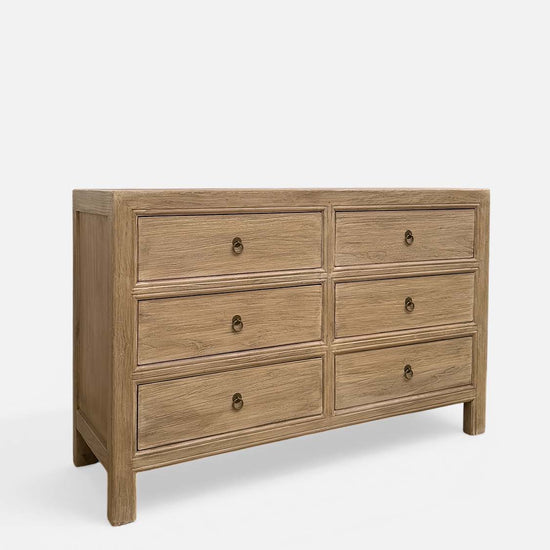 Sideboard Kommode aus Naturholz massiv Schubladen