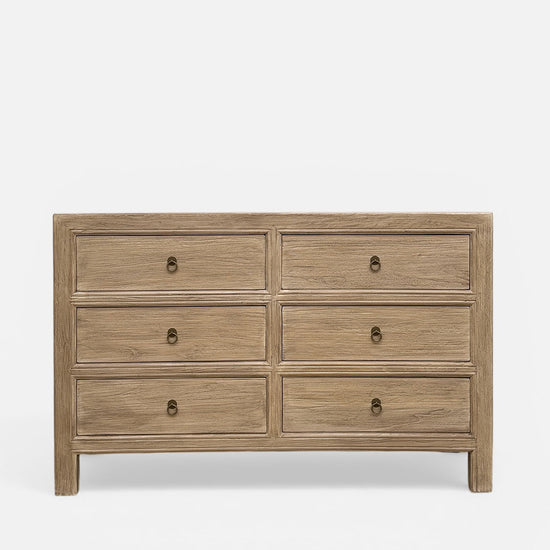 Sideboard Kommode aus Naturholz massiv Schubladen