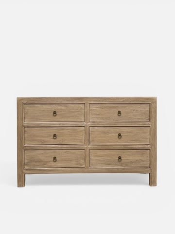 Sideboard Kommode aus Naturholz massiv Schubladen