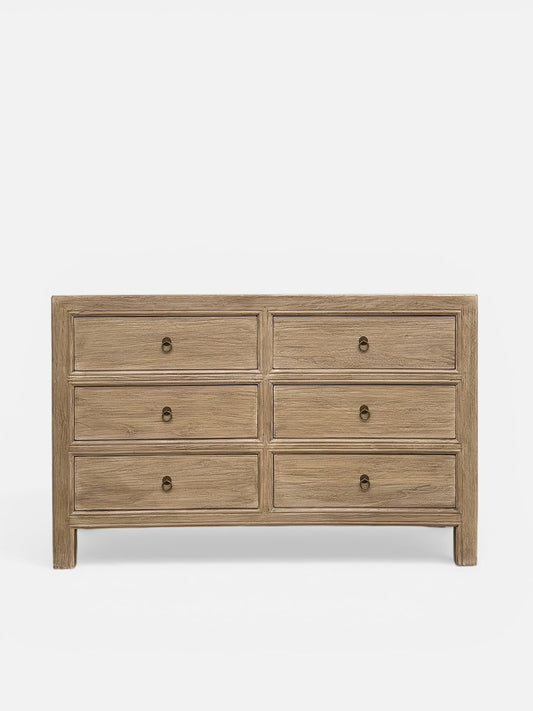 Sideboard Kommode aus Naturholz massiv Schubladen