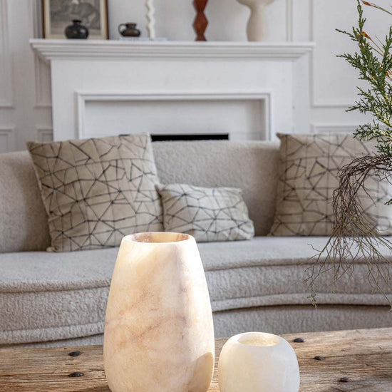 Alabaster Kerzenhalter aus Ägypten