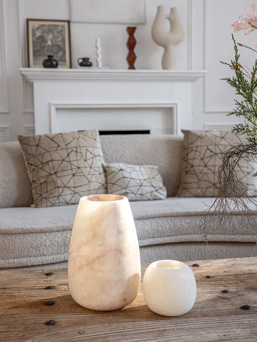 Alabaster Kerzenhalter aus Ägypten