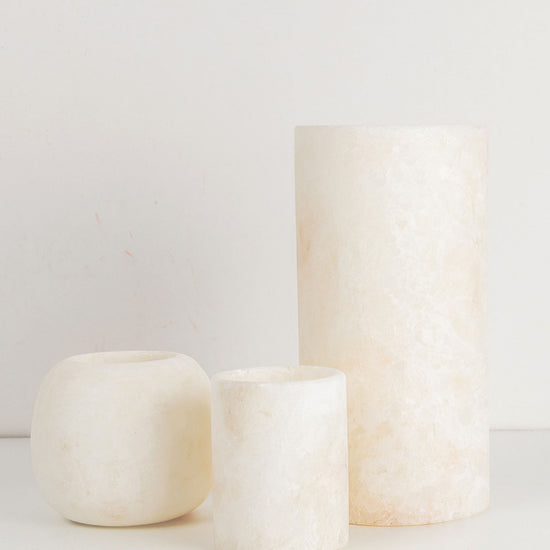 Alabaster Kerzenhalter aus Ägypten