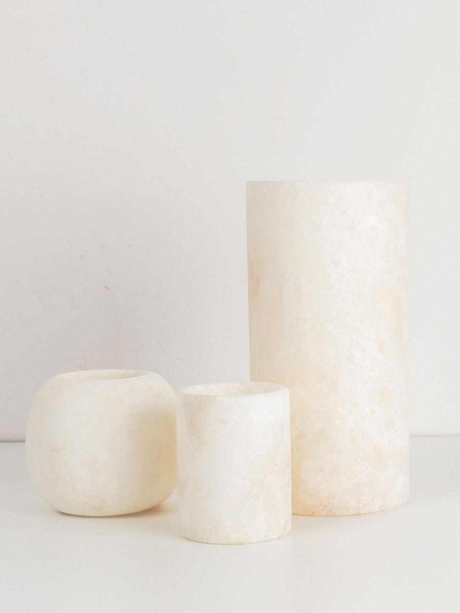 Alabaster Kerzenhalter aus Ägypten