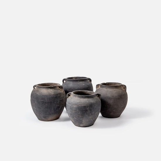 Antiker Wabi Sabi Tontopf klein