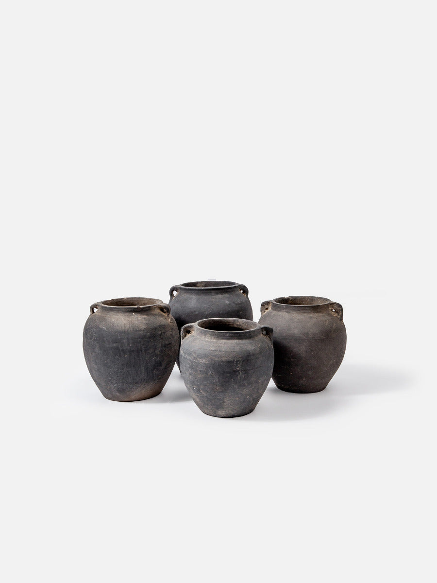 Antiker Wabi Sabi Tontopf klein
