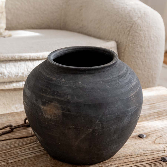 antiker tontopf primitiv pot rustic vessel