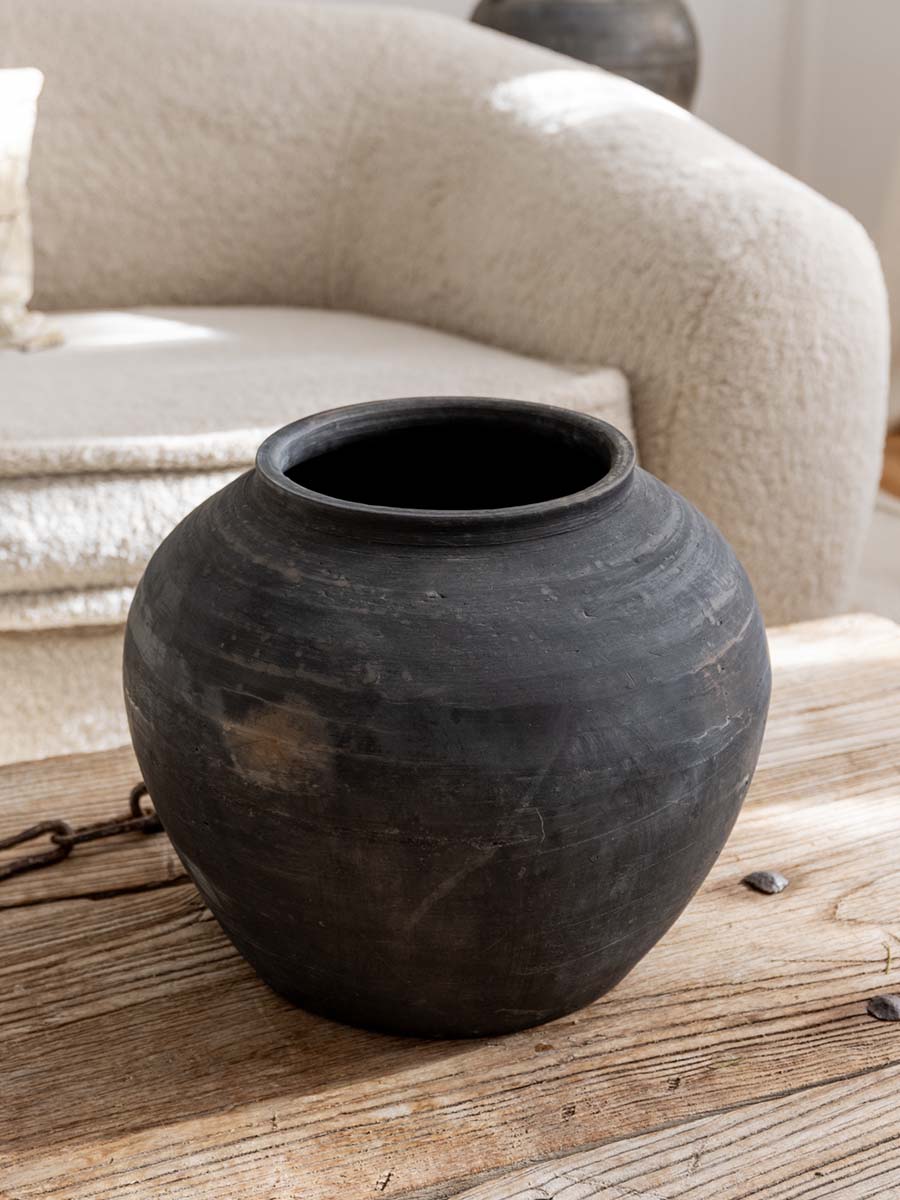 antiker tontopf primitiv pot rustic vessel