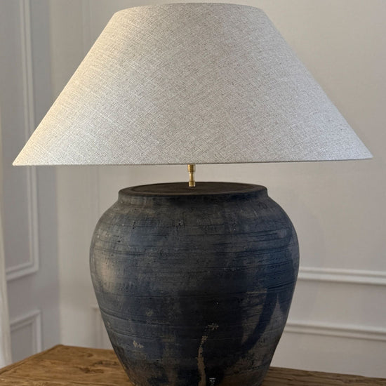 Lampe antik rustikal, antique pot table lamp rustic