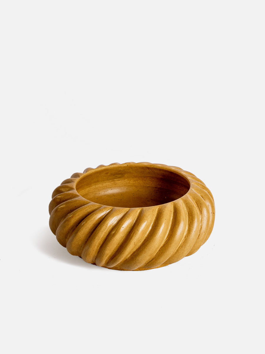Marmorschale gelb amber
