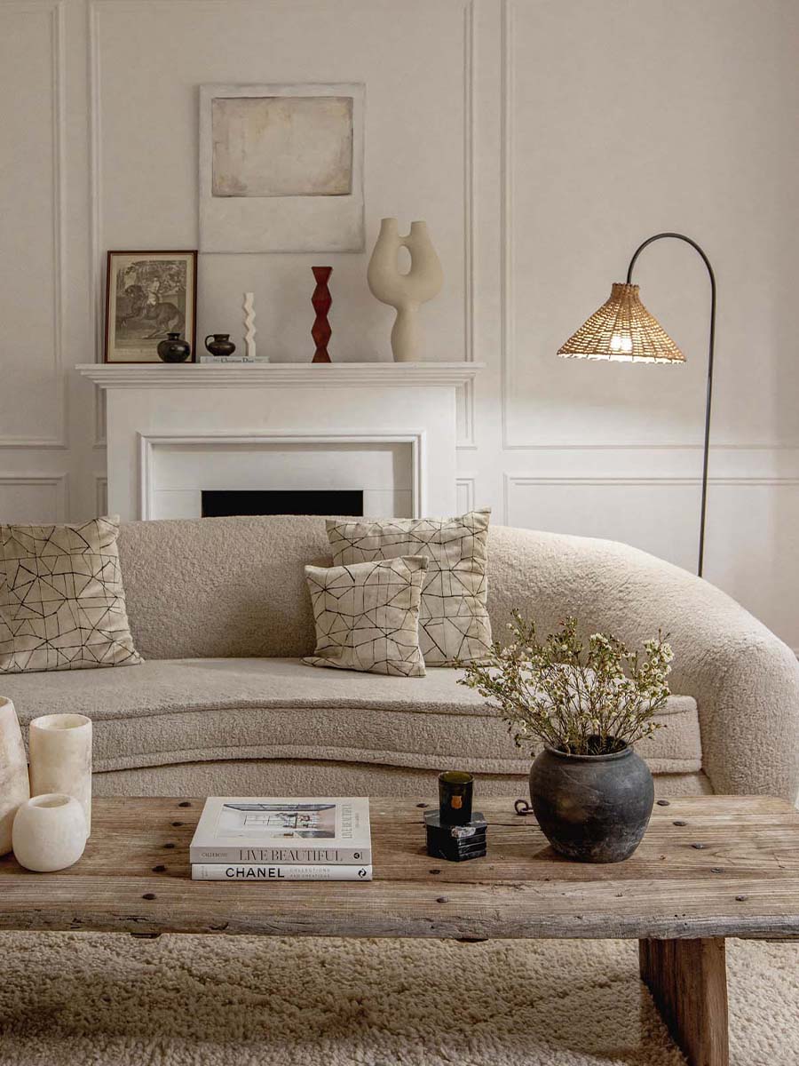  Floor Lamp Clara  Rattan Wicker 