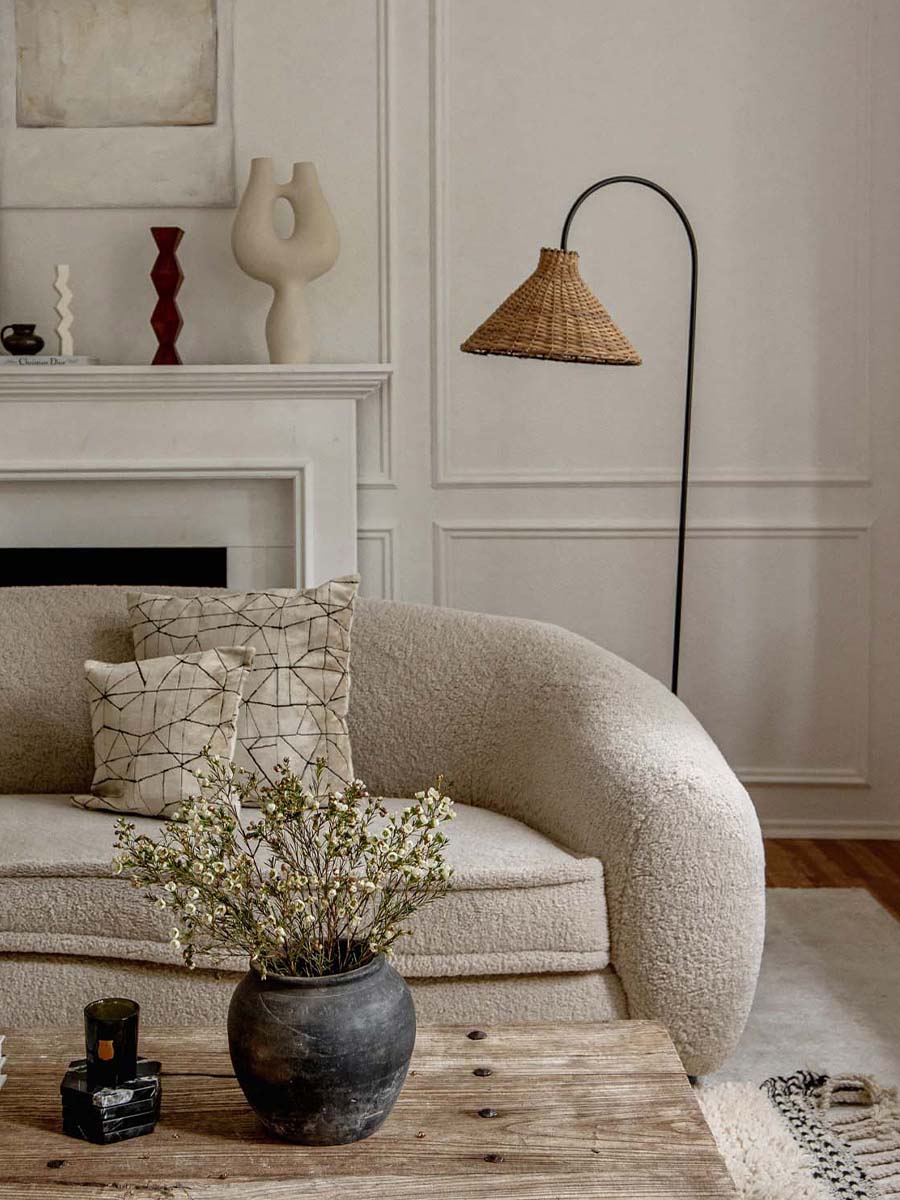 Rattan Lampe