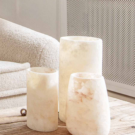 Alabaster Kerzenhalter