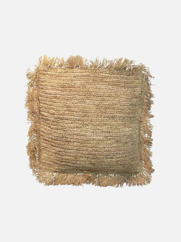 Handgewebtes Kissen Adeline aus Bast