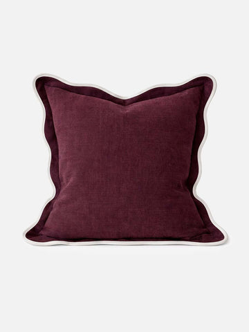 Louise Cushion Plum 45 × 45