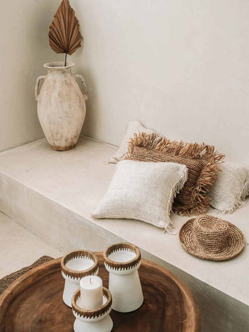 Coussin Lola en coton structuré