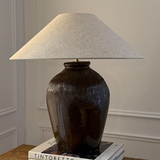 Lampe antik rustikal, antique pot table lamp rustic