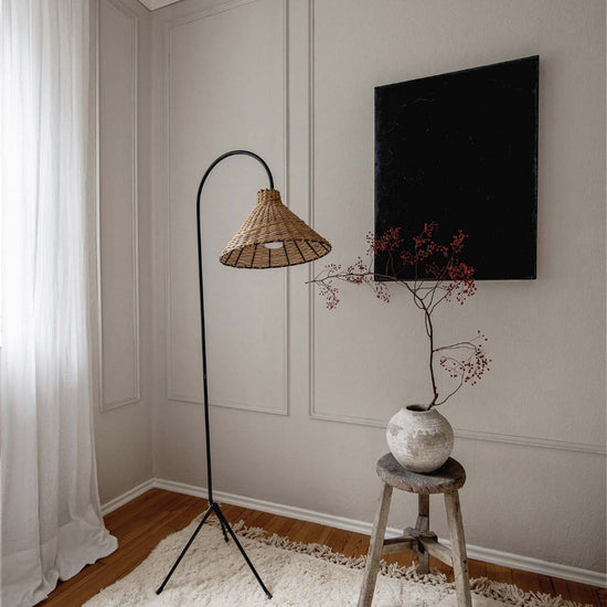 Rattan Lampe