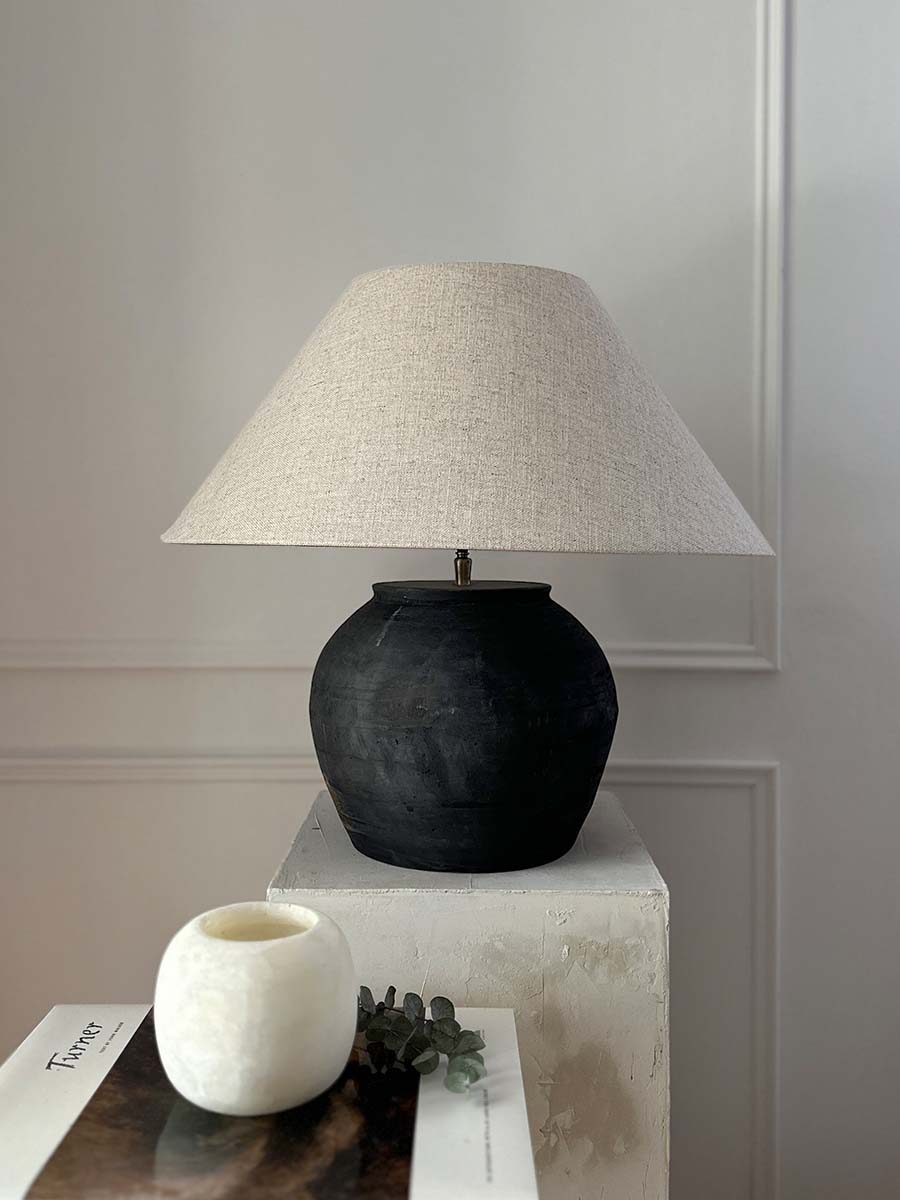 Antique Pot Table Lamp rustikale Lampe