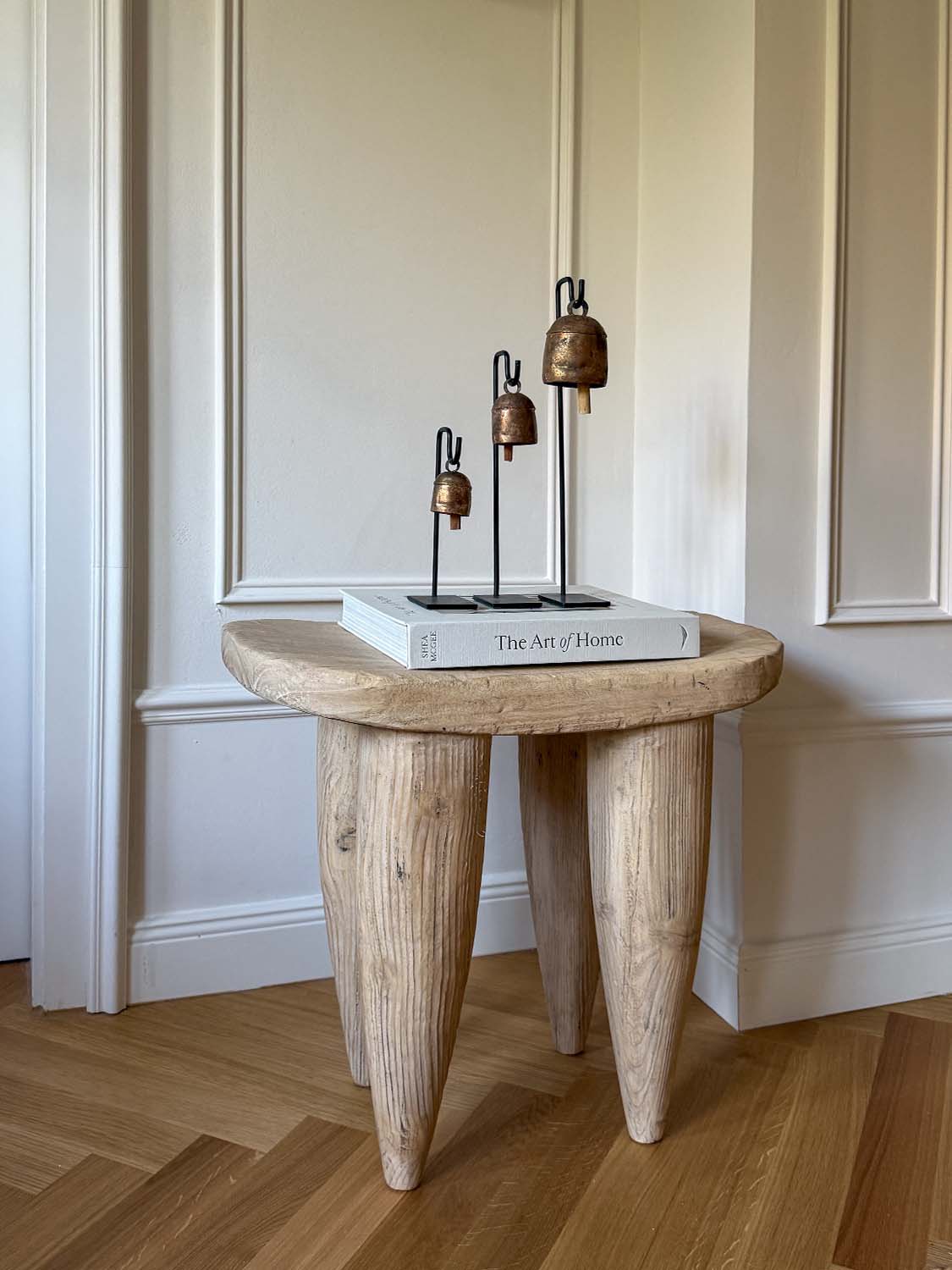 senufo hocker altholz rustikal stool elm