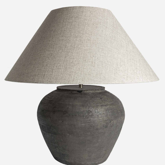 Antique pot lamp