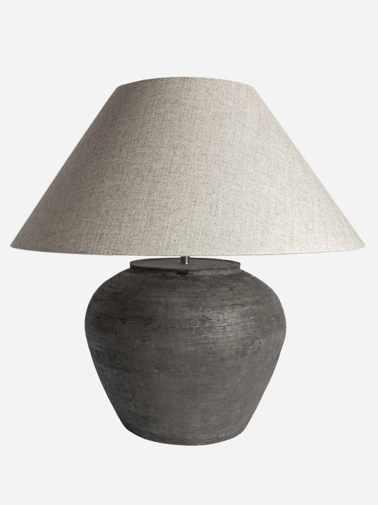Antique pot lamp