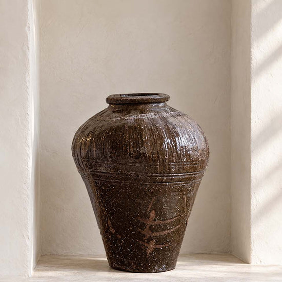 vintage vessel pot mijiu vase wabisabi