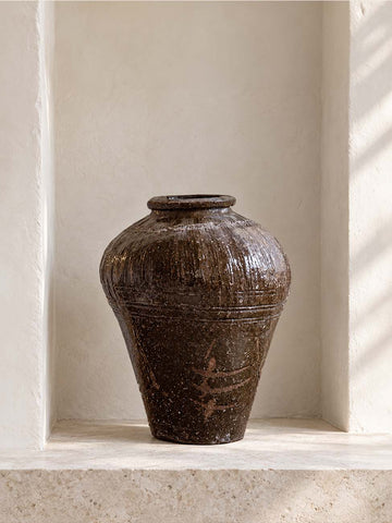 vintage vessel pot mijiu vase wabisabi