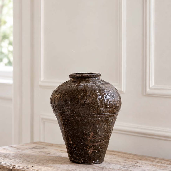 vintage vessel pot mijiu vase wabisabi
