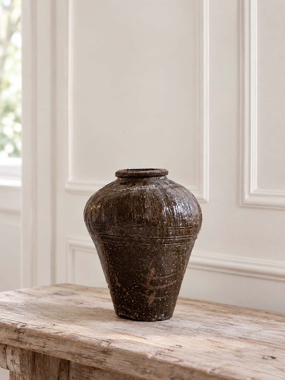 vintage vessel pot mijiu vase wabisabi
