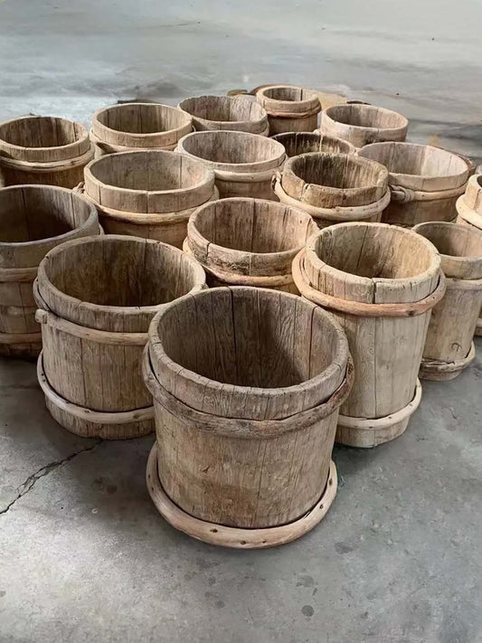 Vintage Holzeimer Bucket wood