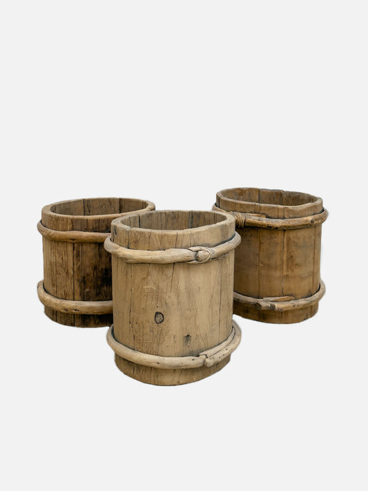Vintage Holzeimer Bucket wood