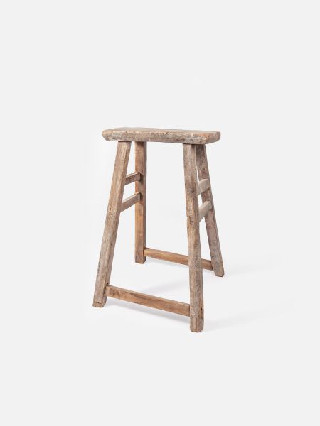 Rustic stool brutalist