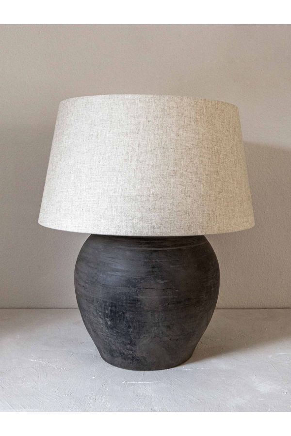 XL Lamp with antique base  wabi-sabi