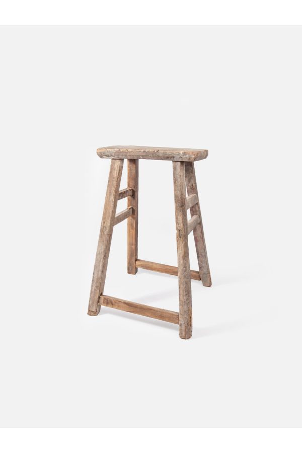 Rustic stool brutalist