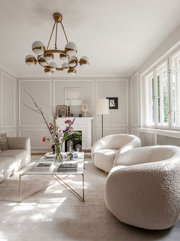 Wohnzimmer: modern & glamourös